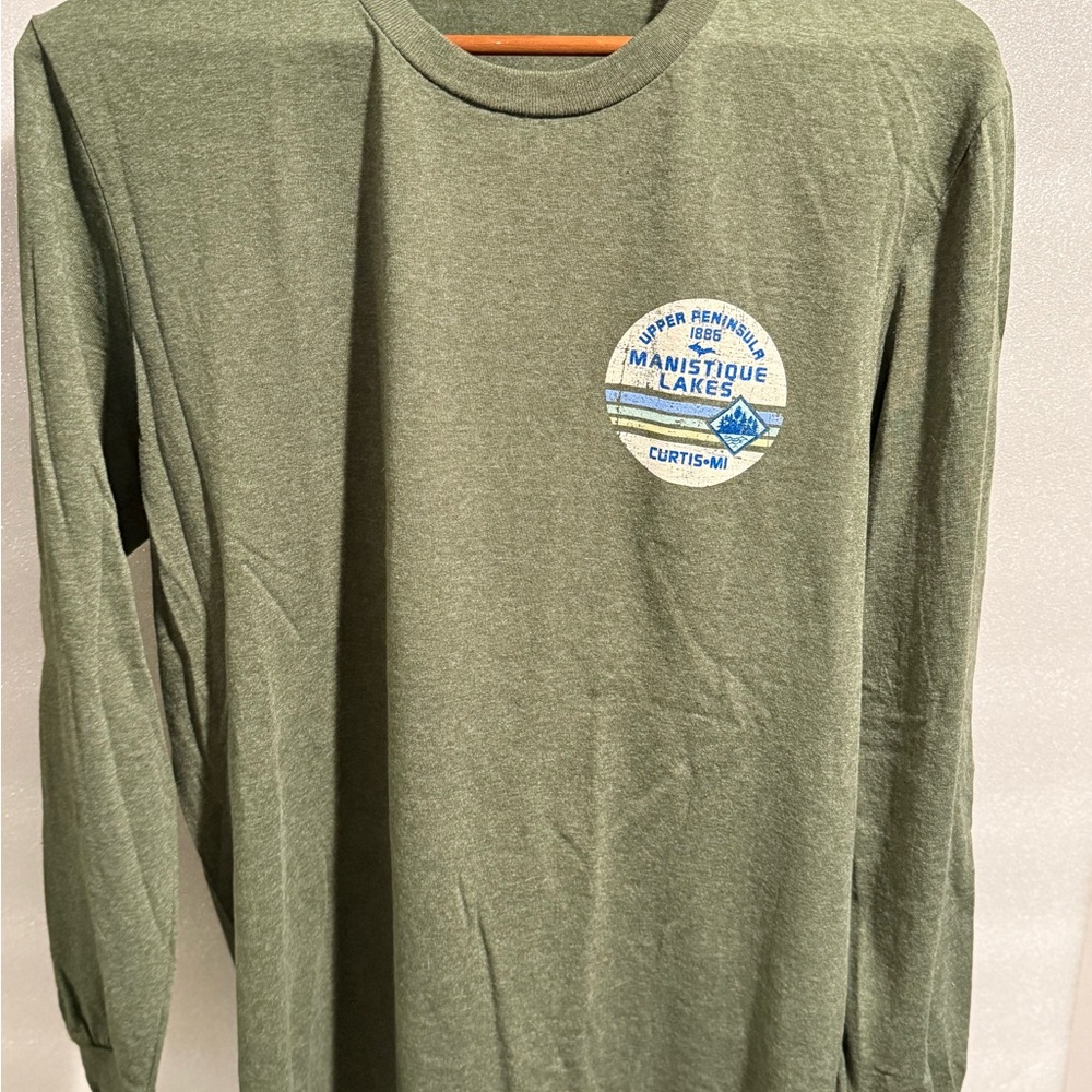 Manistique Lakes Green Long Sleeve Shirt